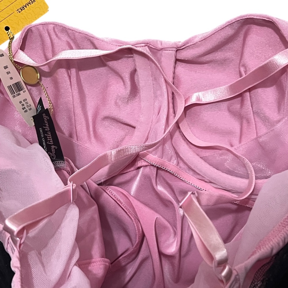 2005 Vintage Victoria’s Secret Pink & Black Corset Top Unreleased Sample 36B - Picture 8 of 9